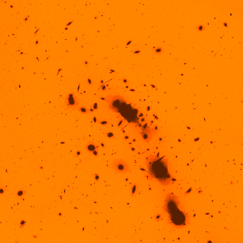 Simulated image of the massive lensing cluster MACS J0416.1-2403 observed with the NIRISS F115W filter